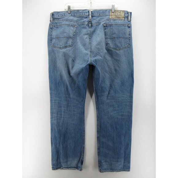 VINTAGE Ralph Lauren Polo Jeans 42X32 Loose Classic Y2K Denim Pants * - Picture 6 of 12